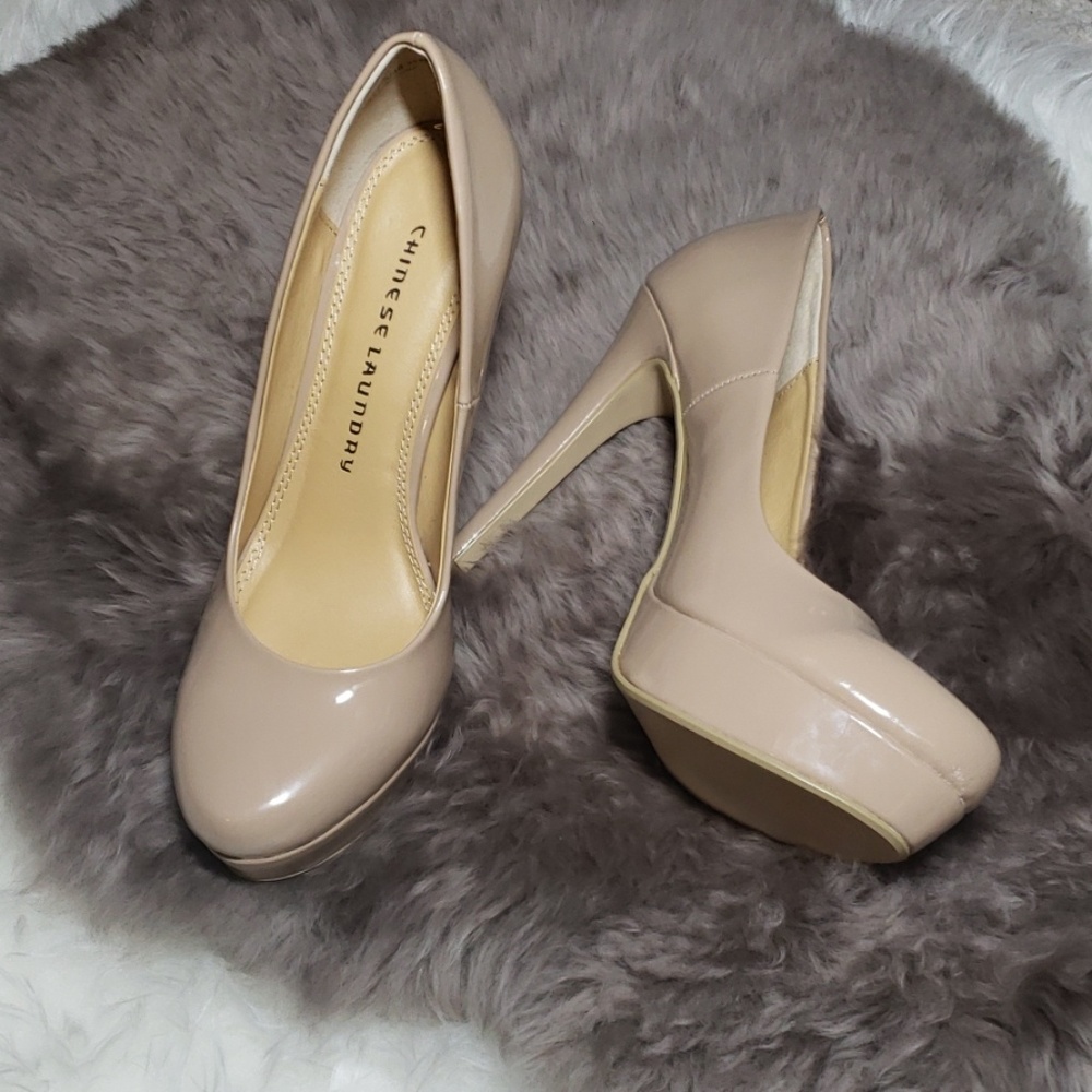 Nude Platform Heels